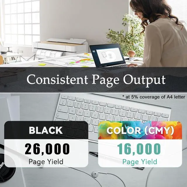 Alt view image 3 of 7 - CX725 Toner Cartridges Compatible for Lexmark 84C1HK0 Black Toner Cartridge Work for Lexmark CX725de CX725dhe CX725dthe Printers