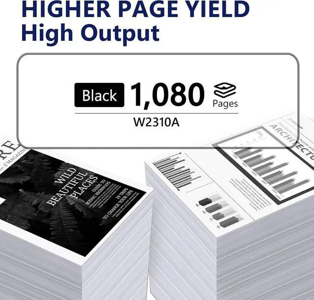 Alt view image 3 of 7 - 2-Pack 215A Black Toner Cartridges (with Chip) Replacement for HP215A W2310A 215A Compatible with Pro MFP M182nw M182n MFP M183fw M182 M183 M155 Series Printer Ink 215 A(2-Black)