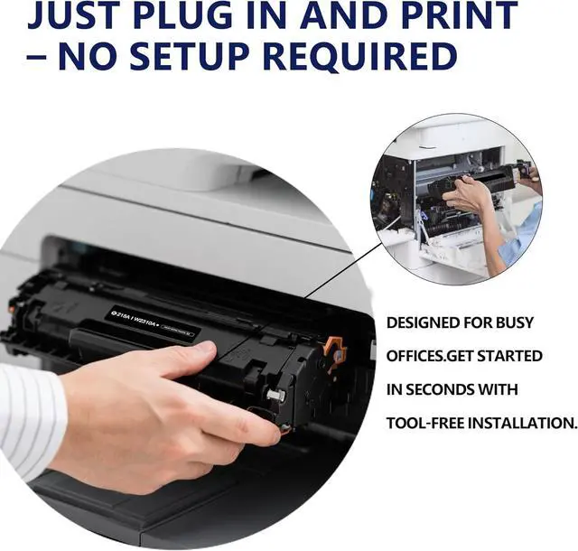 Alt view image 4 of 7 - 2-Pack 215A Black Toner Cartridges (with Chip) Replacement for HP215A W2310A 215A Compatible with Pro MFP M182nw M182n MFP M183fw M182 M183 M155 Series Printer Ink 215 A(2-Black)