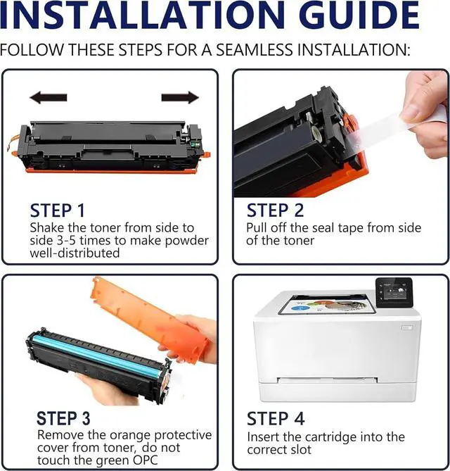 Alt view image 7 of 7 - 2-Pack 215A Black Toner Cartridges (with Chip) Replacement for HP215A W2310A 215A Compatible with Pro MFP M182nw M182n MFP M183fw M182 M183 M155 Series Printer Ink 215 A(2-Black)