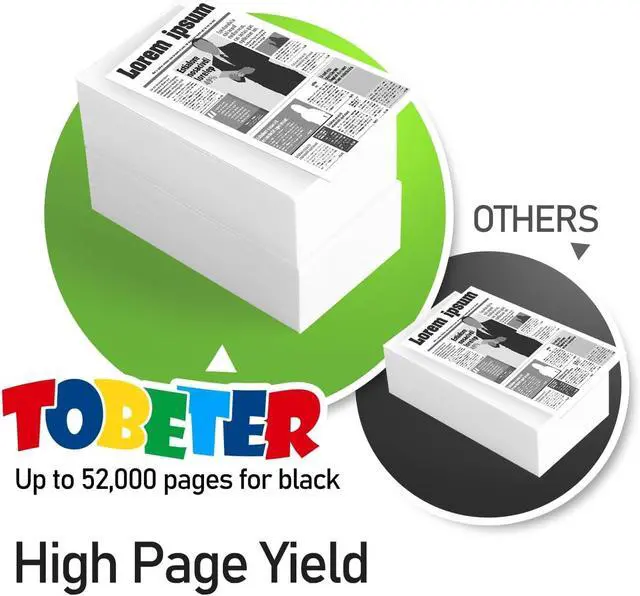 Alt view image 3 of 7 - ToBeter AltaLink B8145 B8155 B8170 Toner Black Replacement for Xerox 006R01771 Black Toner Cartridge for AltaLink B8145 B8155 B8170 Printer Toner (52,000 Pages, High Yield, 2 Pack Remanufactured )