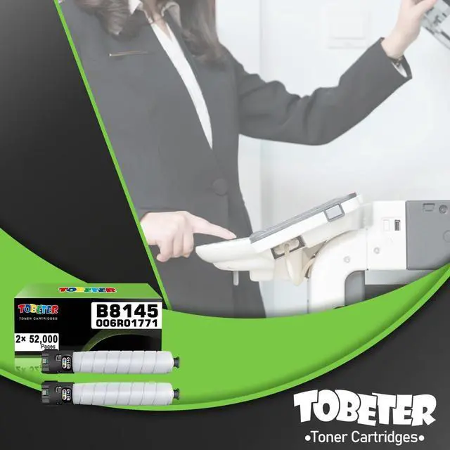 Alt view image 6 of 7 - ToBeter AltaLink B8145 B8155 B8170 Toner Black Replacement for Xerox 006R01771 Black Toner Cartridge for AltaLink B8145 B8155 B8170 Printer Toner (52,000 Pages, High Yield, 2 Pack Remanufactured )