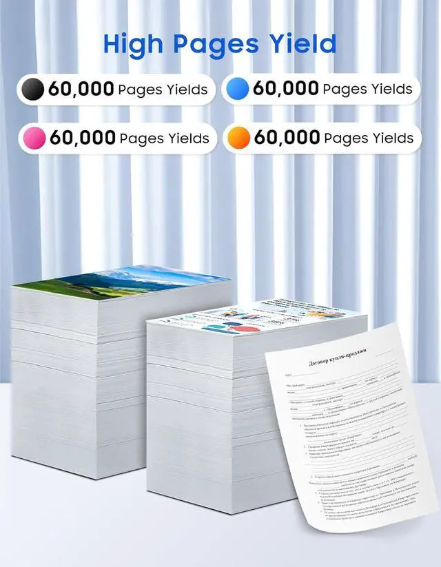 Alt view image 3 of 7 - Versalink C400 C405 Drum Cartridge Kit Replacement for Xerox 108R01121 Imaging Unit for Phaser 6600 Versalink C400 C405 WorkCentre 6655 6605 Printer Drum Unit 4-Pack