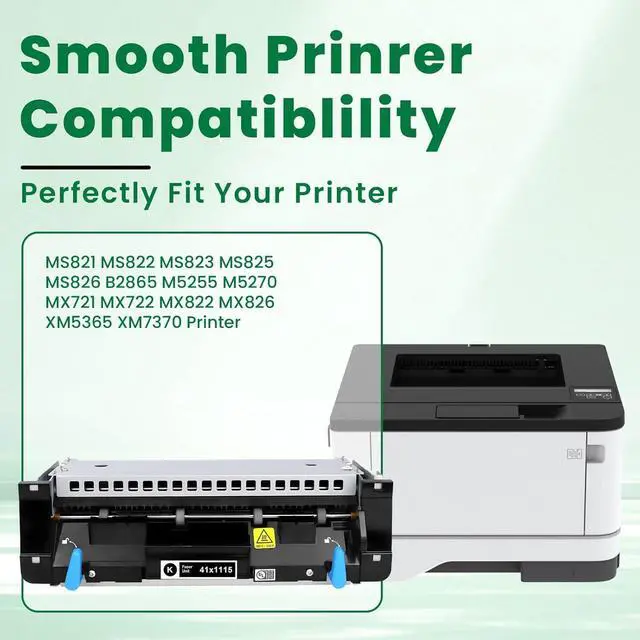 Alt view image 2 of 7 - 41X1115 Fuser Kit Replacement for Lexmark MS821 MS822 MS823 MS825 MS826 MX721 MX722 MX822 MX826 B2865 M5255 M5270 XM5365 XM7370 Printers (110V)