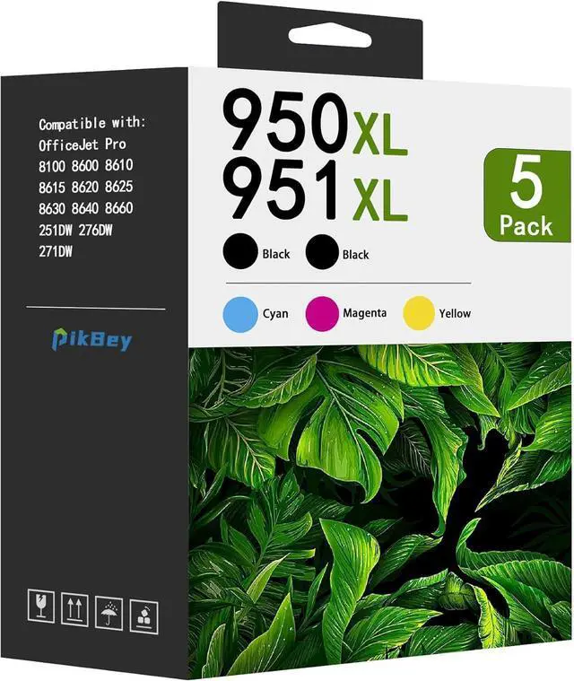 Main image of 950XL 951XL Ink Cartridge Combo Pack (5 Pack 2BK/1C/1M/1Y)-Replacement for HP 950XL and 951XL Ink Cartridges Combo Pack Compatible for OfficeJet Pro 8100 8600 8610 8615 8620 8630 8640 Printer
