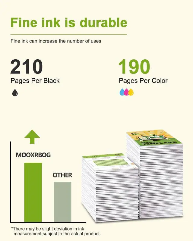 Alt view image 3 of 6 - 68 Ink Cartridge Combo Pack - (1 Black & 1 Tri-Color) Replacement for HP 68 - Compatible with Envy Inspire 6152e, 6155e, 6552e, 6555e, 6558e Printers