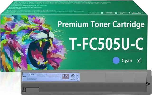 Main image of T-FC505U Toner Cartridge Compatible for Toshiba T-FC505U-C Cyan Toner Cartridges Work for E-Studio 2505AC 3005AC 3505AC 4505AC Copiers