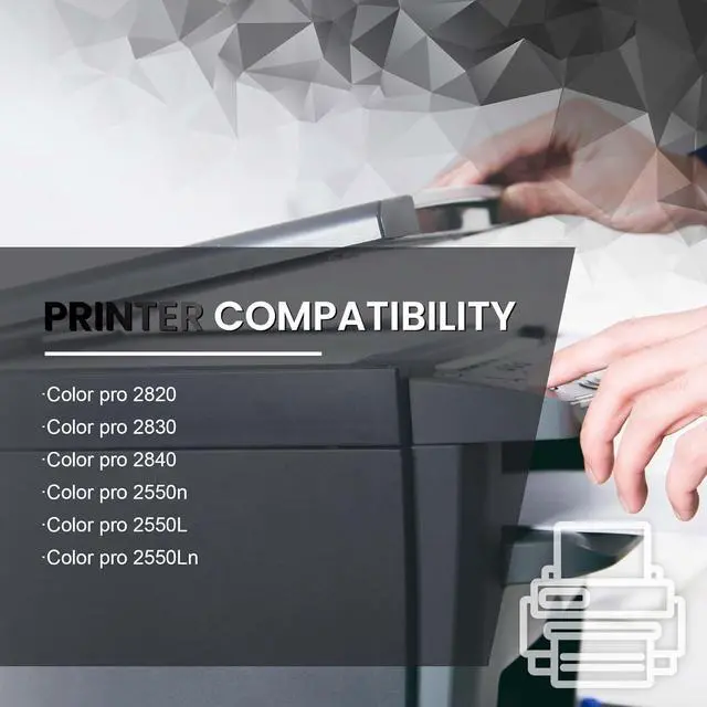 Alt view image 2 of 6 - 3 Pack 122A|Q3961A Q3963A Q3962A C/M/Y High Yield 4,100 Pages Toner Cartridge (with Chip) Replacement Compatible for HP Pro 2820 2830 2840 2550n 2550L 2550Ln Printer