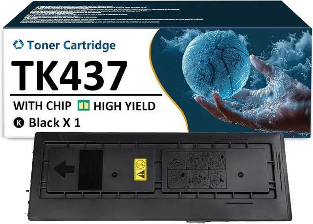 Main image of TK437 Toner Cartridge Replacement for Kyocera TK-437 TK-437K 1T02KH0US0 Black Toner Cartridges Compatible for Kyocera TASKalfa 180 181 220 221 Printers, 1 Pack