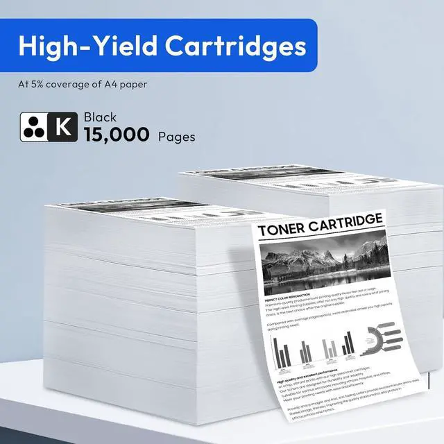 Alt view image 3 of 6 - VersaLink B7025 B7030 B7035 Black Toner Cartridge Replacement for Xerox 106R03393 Toner Cartridge High Yield Works with VersaLink B7025 B7030 B7035 Printer (2-Pack, 15,000 Pages)