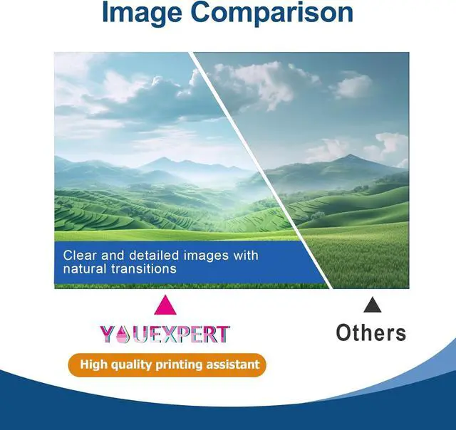 Alt view image 6 of 7 - YOUEXPERT Compatible for HP 70XL Ink Cartridges C9448A C9449A C9451A C9405A C9453A C9454A Replacement for Designjet Z2100 & Z3100 Z3200 Z5200 Z5400 Large Format Printers (8 Pack, 130ML)