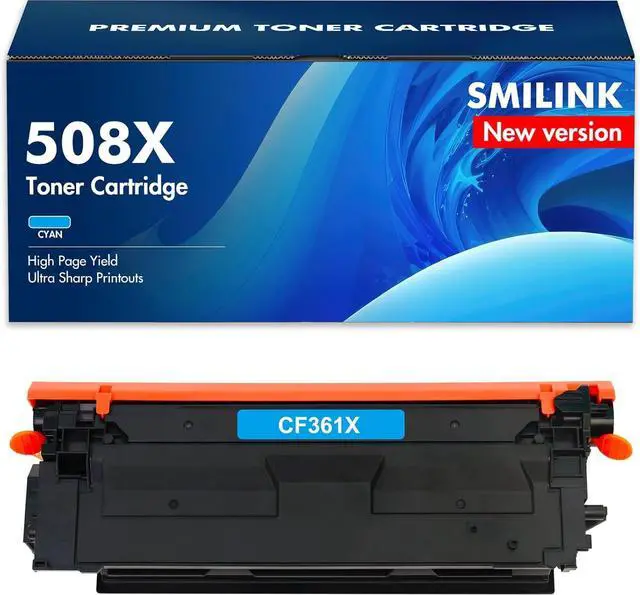 Main image of 508X 508A Cyan Toner Cartridge 1-Pack Compatible Replacement for HP 508X 508A CF361X CF361A for Color Enterprise M553 M552 553 MFP M577 Series Printer Ink
