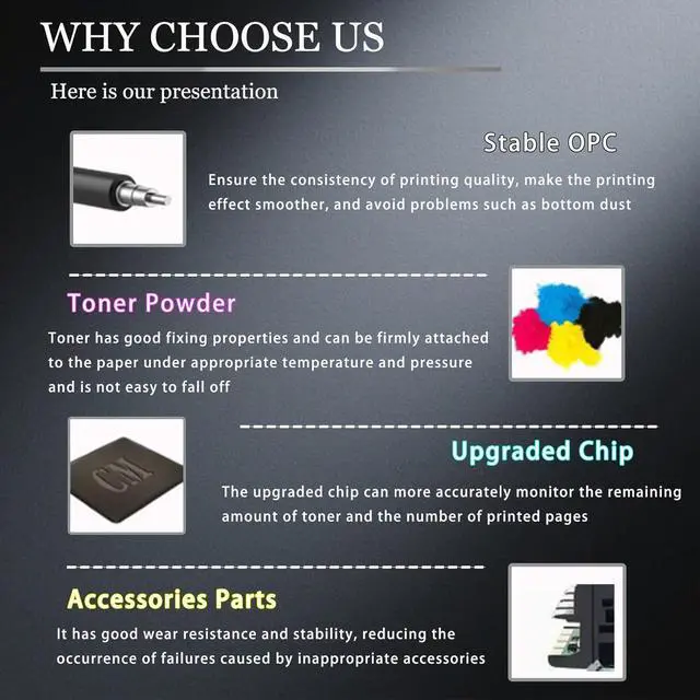 Alt view image 5 of 7 - WB-P11 Waste Toner Container Compatible for Konica Minolta bizhub C3120i C3100i Printers, High Yield 7000 Pages, Clear and Sharp, Quick to Adapt (3 Pack Black)