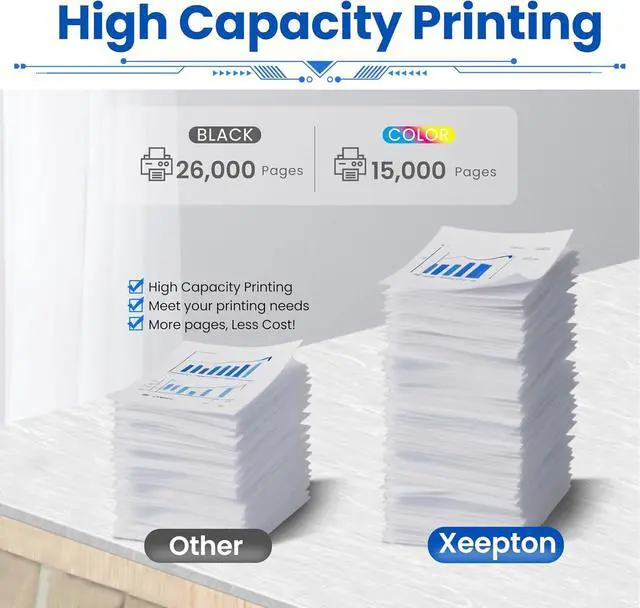 Alt view image 3 of 6 - AltaLink C8030 C8035 C8045 Toner Cartridge Replacement for Xerox C8030 006R01697 006R01698 006R01699 006R01700 Toner for AltaLink C8030 C8035 C8045 C8055 C8070 Printer (4-Pack)