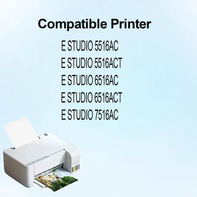 Alt view image 2 of 5 - T-FC616U T-FC616U-K T-FC616U-C T-FC616U-M T-FC616U-Y Toner Cartridge Use for Toshiba E Studio 5516AC 5516ACT 6516AC 6516ACT 7516AC 7516ACT Printers (4 Pack)