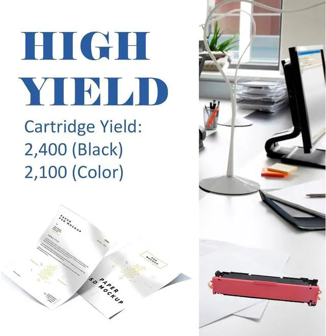 Alt view image 3 of 7 - 414A Toner Cartridge 4 Pack M479fdw Compatible Replacement for HP 414A Toner Cartridge 414X W2020A Color Laserjet Pro MFP M479fdw M479fdn M454dw M454dn Printer Ink with Chip Black Cyan Yellow Magenta