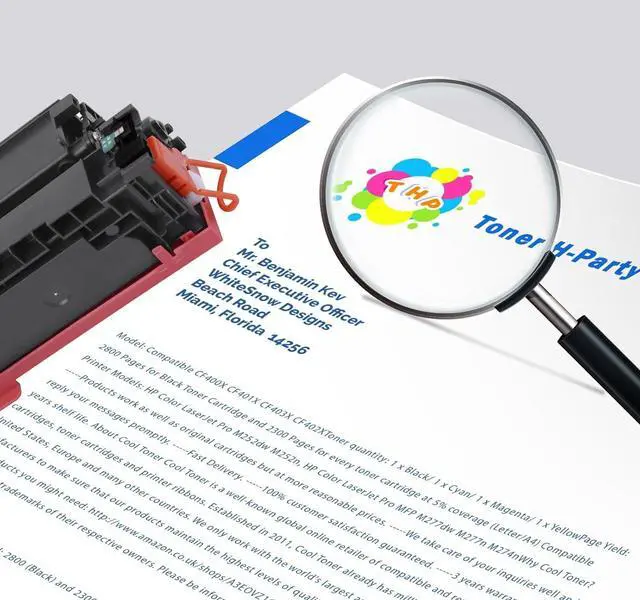 Alt view image 7 of 7 - 414A Toner Cartridge 4 Pack M479fdw Compatible Replacement for HP 414A Toner Cartridge 414X W2020A Color Laserjet Pro MFP M479fdw M479fdn M454dw M454dn Printer Ink with Chip Black Cyan Yellow Magenta