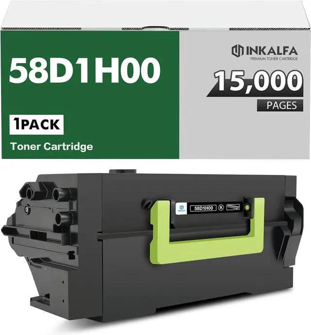 Main image of 58D1H00 Black Toner Cartridge 58D1000 MS821n Remanufactured Compatible for Lexmark 58D1H00 High Yield for MS821dn MS725 MS821 MS822 MS823 MS825 MX721 MX722 MX822 MX826 Printer (15,000 Pages, 1-Pack)