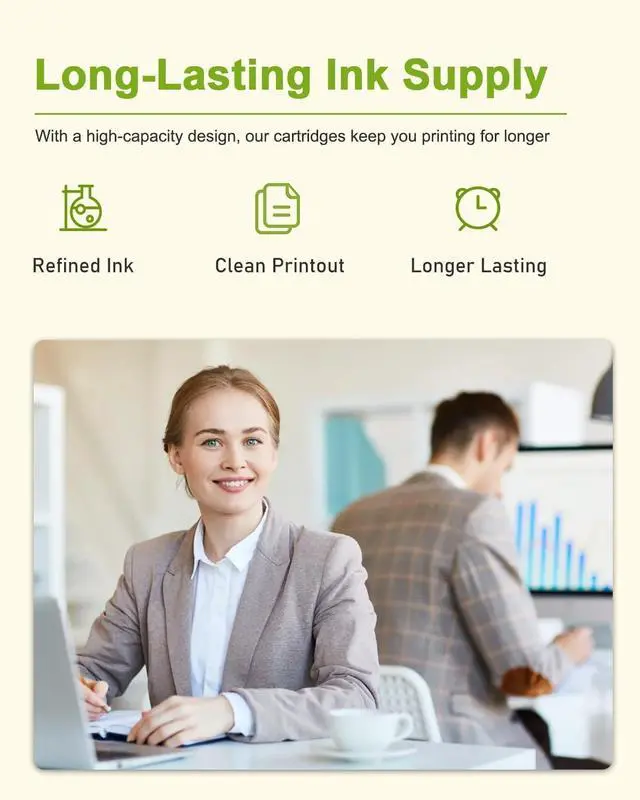 Alt view image 6 of 6 - 74XL 75XL Ink Cartridges Black Color Combo PackReplacement for 74 75 Ink Cartridges for Deskjet C4480 C4440 C4280 C4580 J6480 D4280 D4260 Printers 2-Pack (1Black/1Tri-Color)