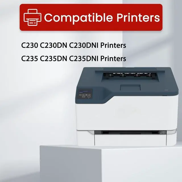 Alt view image 2 of 6 - C230 C235 Toner Cartridge (with New Chip) Replacement for Xerox C235 C230 Toner 006R04383 006R04384 006R04385 006R04386 for C230 C230DNI C235 C235DNI Printers, 4-Pack High Capacity C230 Ink Kit