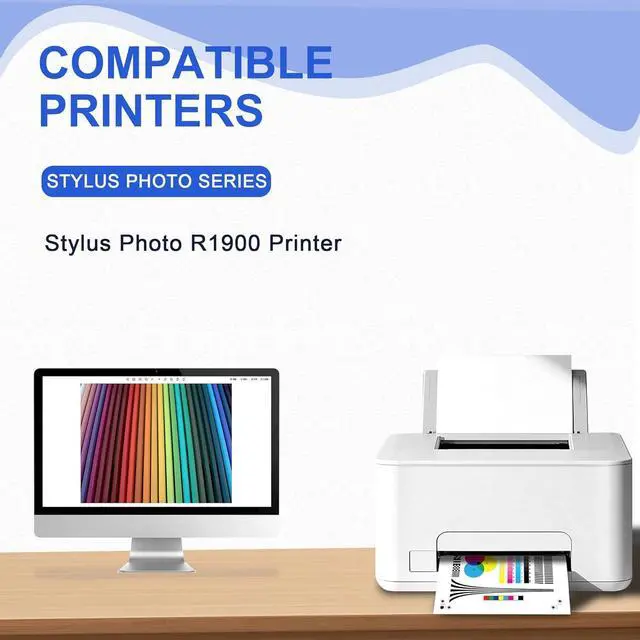 Alt view image 2 of 6 - T087 Remanufactured Ink Cartridge Replacement for 87 Ink Cartridge Stylus Photo R1900 Printer Ink T087020 T087120 T087220 T087320 T087420 T087720 T087820 T087920 (8PK)