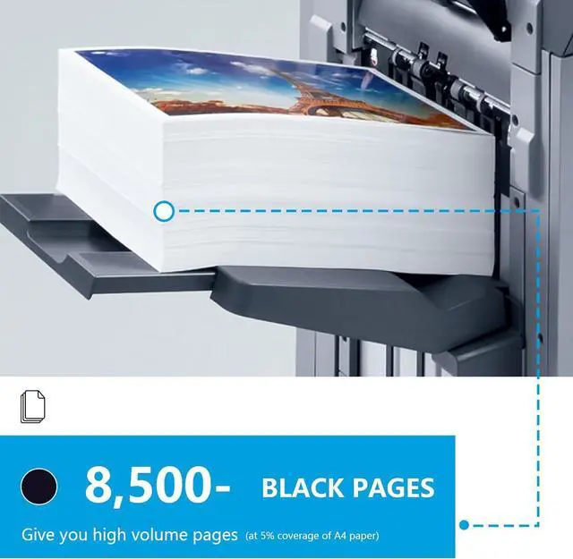Alt view image 3 of 6 - TN650 TN-650 Black Toner Cartridge Replacement for Brother TN580 TN620 TN650 High Yield Work with HL-5370DW HL-5250DN HL-5340D HL-5240 MFC-8480DN MFC-8860DN MFC-8890DW (2 Pack)