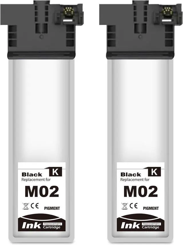 Main image of Remanufactured M02120 Standard Capacity Black Ink Cartridge M02 Replacement for Workforce Pro WF-M5799 WF-M5299 (2 Pack)