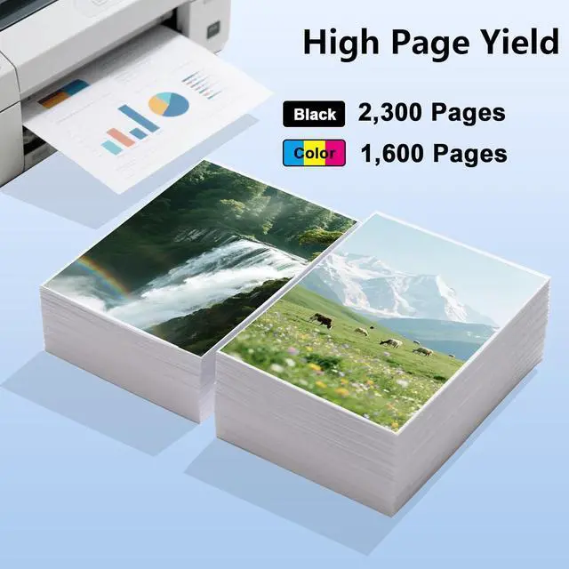 Alt view image 4 of 5 - 950XL 951XL High Yield Ink Cartridge Use for OfficeJet 8600 OfficeJet Pro 251dw 276dw 8100 8610 8615 8620 8625 8630 Printers (4 Pack)