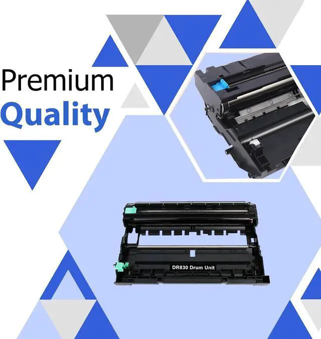 Alt view image 6 of 7 - DR830 Drum Unit DR-830 Black 2Pack Compatible Replacement for Brother Drum DR830 DR-830 DR 830 for HL-L2400D L2405W L2460DW L2460DWXL L2865DW L2480DW DCP-L2640DW MFC-L2807DW L2820DW L2820DWXL Printer