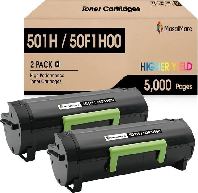 Main image of MasaiMara High Capacity Version | 50F1H00 501H | Black Toner Cartridge for Lexmark MS310dn MS310d MS410dn MS510 MS510dn MS610 MS610dn MS610de MS610dtn MS312 MS312dn MS315dn MS415 MS415dn Printer