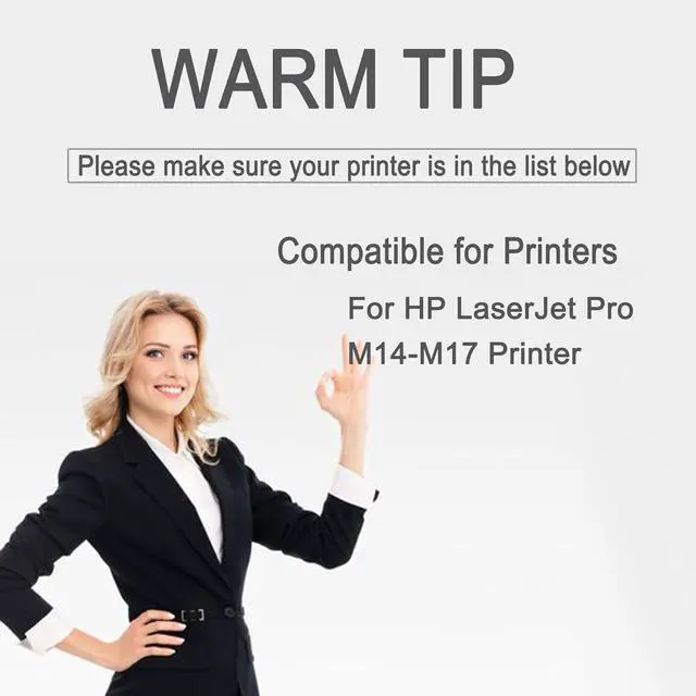 Alt view image 2 of 7 - M14 M17 M14-M17 Toner Cartridge Replacement for HP Laserjet Pro M14-M17 PCLmS Printers, high Yield Black Toner 1600 Pages,Black-1 Pack