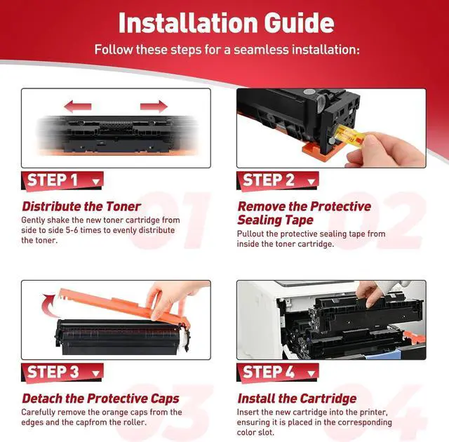 Alt view image 5 of 7 - 069H Toner Cartridges Set MF753Cdw Compatible with Canon 069H 069 Toner Cartridge Replacement for Canon imageCLASS MF753Cdw MF751Cdw LBP674Cdw LBP673Cdw LBP674Cx MF752Cdw MF756Cx Printer, 4 Pack