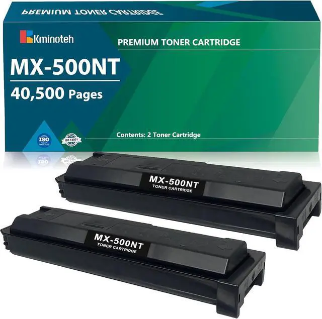 Main image of MX-500NT Toner Replacement for Sharp MX-500NT Black Toner Cartridge Compatible for Sharp MX-M283N MX-M363N MX-M363U MX-M453N MX-M453U MX-M503N MX-M503U Printers (2PACK, 40500 Pages)