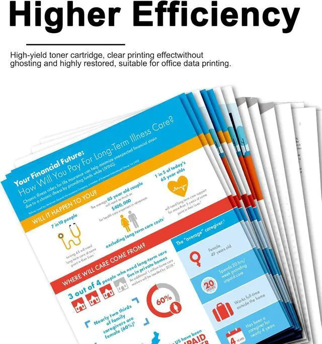 Alt view image 7 of 7 - GPR-66 GPR66 Toner GPR-66 Toner Cartridge Set 1-Black High Yield 5753C003AA Replacement for Canon ImageRUNNER Advance DX 3926i 3935i 3930i Printer