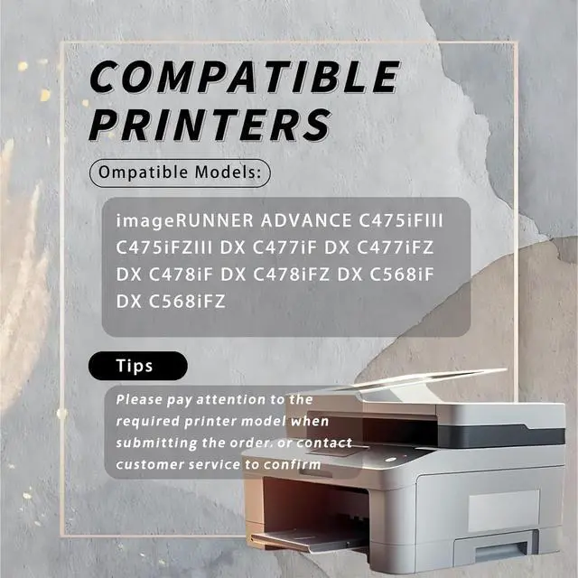 Alt view image 2 of 7 - T04 Toner Cartridges Compatible for Canon imageRUNNER Advance C475iFIII C475iFZIII DX C477iF DX C477iFZ DX C478iF DX C478iFZ DX C568iF DX Printers (1 Pack Black)