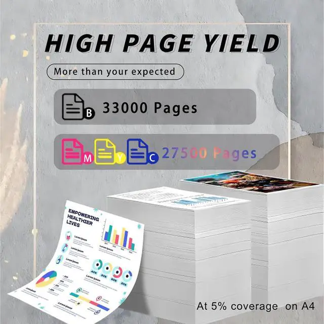 Alt view image 3 of 7 - T04 Toner Cartridges Compatible for Canon imageRUNNER Advance C475iFIII C475iFZIII DX C477iF DX C477iFZ DX C478iF DX C478iFZ DX C568iF DX Printers (1 Pack Black)