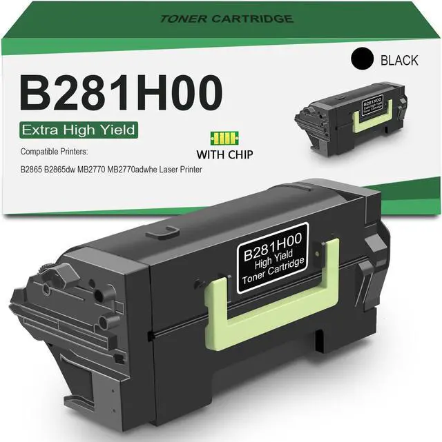 Main image of B281H00 High Yield Toner Cartridge Replacement for Lexmark B281H00 Black Toner Cartridge B2865 B2865dw MB2770 MB2770adwhe Laser Printer Toner, 1-Pack [15,000 Pages]