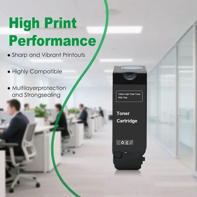 Alt view image 5 of 7 - Remanufactured 74C1SY0 Yellow High Yield Toner Cartridge Compatible with Lexmark CS720 CS725 CX725 for CS720de, CS720dte, CS725de, CS725dte, CX725de, CX725dte Laser Printer