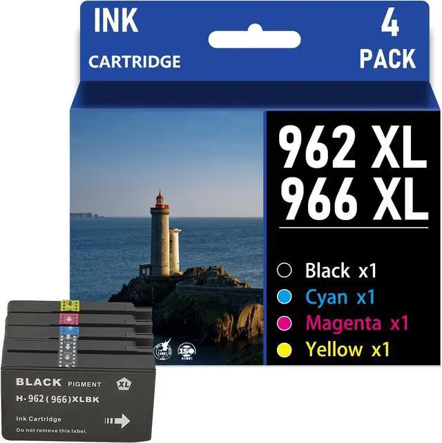 Main image of 962XL 966XL High Yield Ink Cartridge Combo Pack for HP OfficeJet Pro 9015 9012 9014 9016 9018 9019 9022 9025 9026 9027 9028 9029 Printers,Combination Pack