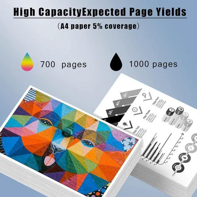 Alt view image 3 of 7 - 962XL 966XL High Yield Ink Cartridge Combo Pack for HP OfficeJet Pro 9015 9012 9014 9016 9018 9019 9022 9025 9026 9027 9028 9029 Printers,Combination Pack