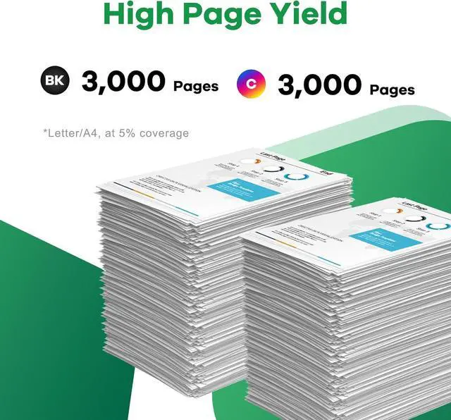 Alt view image 3 of 6 - CS720 CS725 CX725 Toner Cartridges Remanufactured 74C10 74C10K0 74C10C0 74C10M0 74C10Y0 Replacement for Lexmark CS720de CS720dte CS725de CS725dte CX725de CX725dte Printer Ink 4-Pack (BK/C/M/Y)