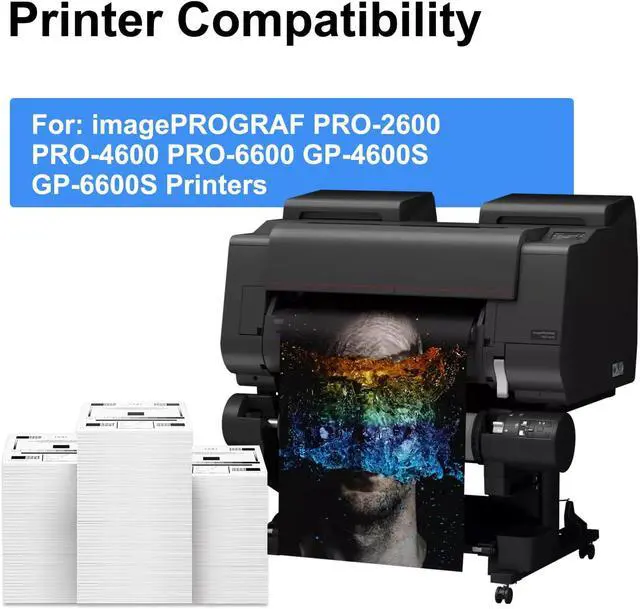 Alt view image 2 of 7 - PFI-3300 PFI 3300 MBK Matte Black Pigment Ink Tank 330ml Repalcement for Canon PFI-3300 for imagePROGRAF PRO-2600 PRO-4600 PRO-6600 GP-4600S GP-6600S Printers, 1 Pack 330ml