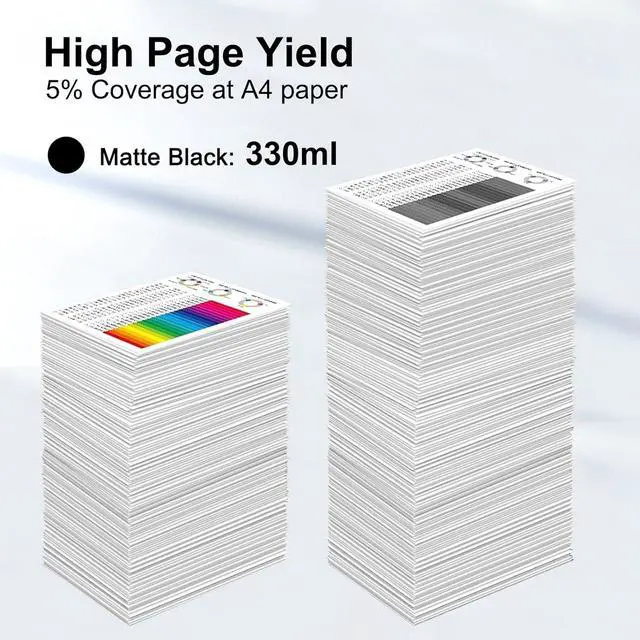 Alt view image 3 of 7 - PFI-3300 PFI 3300 MBK Matte Black Pigment Ink Tank 330ml Repalcement for Canon PFI-3300 for imagePROGRAF PRO-2600 PRO-4600 PRO-6600 GP-4600S GP-6600S Printers, 1 Pack 330ml