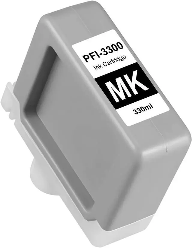 Alt view image 7 of 7 - PFI-3300 PFI 3300 MBK Matte Black Pigment Ink Tank 330ml Repalcement for Canon PFI-3300 for imagePROGRAF PRO-2600 PRO-4600 PRO-6600 GP-4600S GP-6600S Printers, 1 Pack 330ml