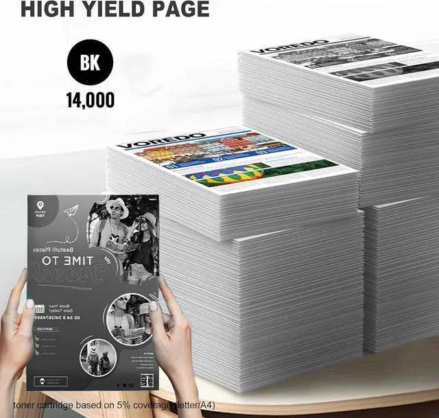 Alt view image 3 of 6 - 16A | Q7516A Black Toner Cartridge (with chip) : 1 Pack 16A High Capacity Toner Cartridge (14,000 Pages) Replacement for HP 16A for 5200 5200N 5200tn 5200dtn 5200L Printer