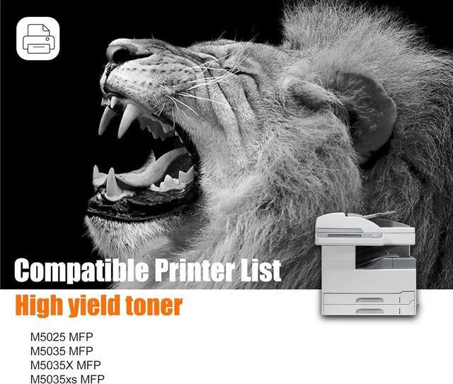 Alt view image 2 of 6 - 1-Pack 70A Q7570A High Yield Black Toner Cartridge(with chip), Replacement for HP 70A Q7570A for M5025 MFP M5035 MFP M5035X MFP M5035xs MFP Printer