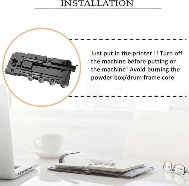 Alt view image 5 of 7 - C540X75G Waste Toner Box Container Replacement CX317dn CS417dn CX417de CS517de Compatible for Lexmark CX410E CX410DE CX410DTE CX510DE CX510DTHE Printer 2 Pack