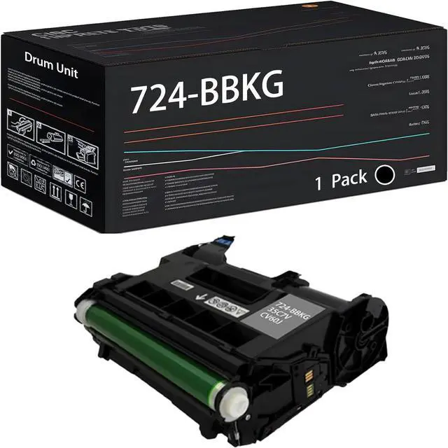Main image of 724-BBKG Drum Unit Compatible for Dell S2815dn S2810dn H815dw Printers, with Chip, High Yield 85000 Pages, High-Definition Printing (Black)