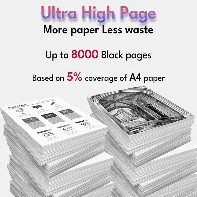 Alt view image 3 of 7 - B305 B310 B315 Toner Cartridge 8000 Pages (with Chip) Compatible with Xerox B315 B310 B305 B305DNI B310DNI B315DNI Printer for Xerox 006R04376 006R04377 006R04378 Toner Cartridge (1-Pack)