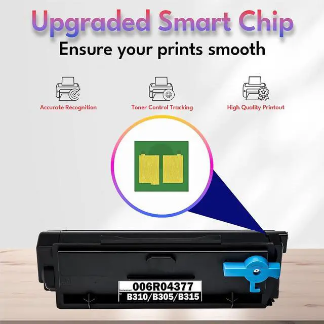 Alt view image 4 of 7 - B305 B310 B315 Toner Cartridge 8000 Pages (with Chip) Compatible with Xerox B315 B310 B305 B305DNI B310DNI B315DNI Printer for Xerox 006R04376 006R04377 006R04378 Toner Cartridge (1-Pack)